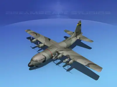 Lockheed C-130 Hercules USAF 3 3D model