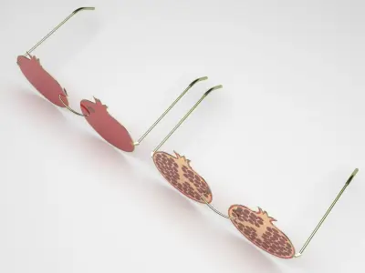 Pomegranate Sunglasses 3D model