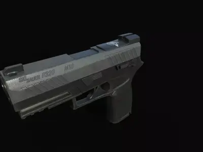 Pistol sig M18 Free low-poly 3D model