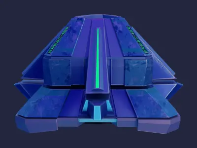 Sci-fi grenade Low-poly 3D model