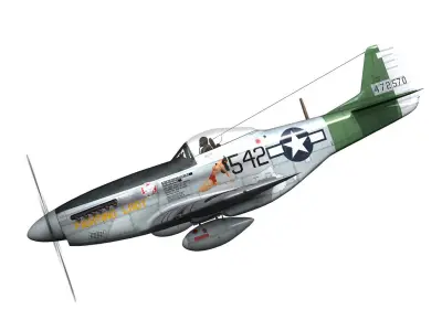 North American P-51D Mustang - Fighting Lady 3D model