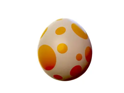 Dinosaur Egg Low-poly 3D model