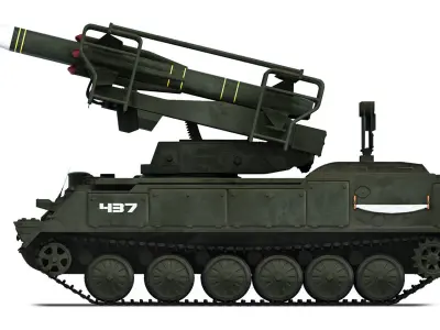 2K12 Kub or SA-6 Gainful 1967 3D model