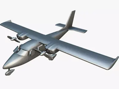 Partenavia P-68C Victor - 3D Printable Model 3D print model