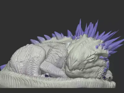 Baby Shimo-Inspired Monster 3D print model