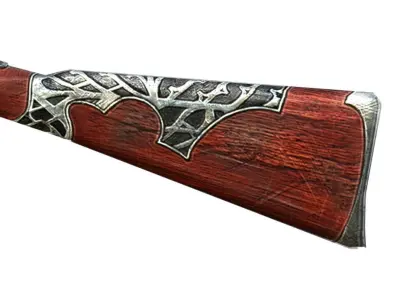 High-precision Sniper Rifle 02 Low-poly 3D model