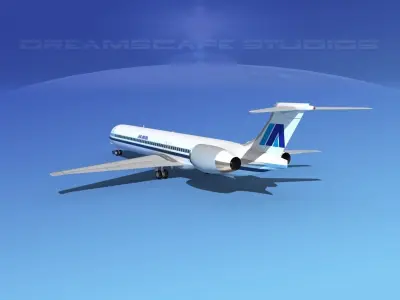 McDonnell Douglas MD83 Air Aruba 3D model