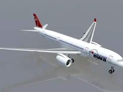 Airbus A350 XWB 3D model