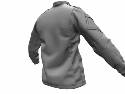 ACU Army Combat Uniform Jacket High Poly 3D model