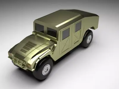 HMMWV Military Humvee 3D model