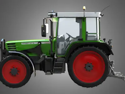 Favorit 511C Farming Vehicle 3D model