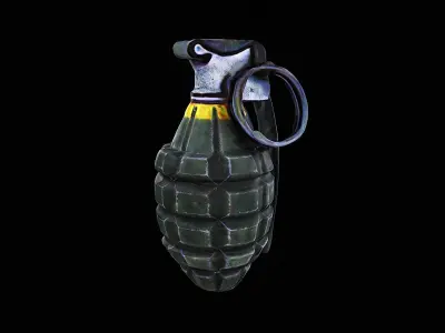 realistic grenade 3D model