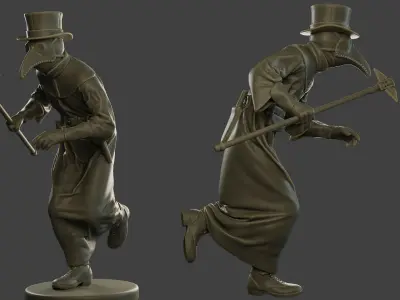 Hans Plague Doctor PDS004 3D print model