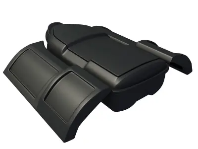 Black Engine Cover 3D 3D model