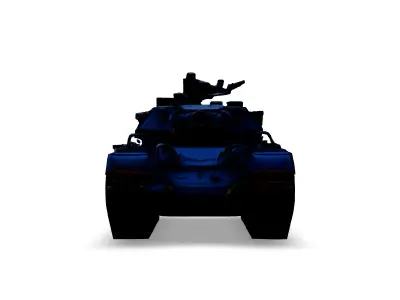 Realistic Battle Tank 3D Model Low-poly 3D model