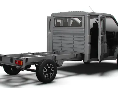 Opel Movano Chassis Truck CrCab 4035WB HQInterior 2023 3D model