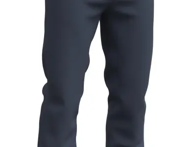 Mens Pants Basic - Marvelous Designer 3D model