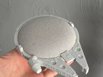 Suporte Millennium Falcon para Google Home  Alexa Print Stand 3D model