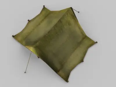 Low poly tent Low-poly 3D model