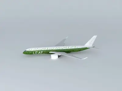 LEAF Airbus A350XWB Free 3D model