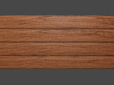 Wooden plank assets Free 3D model