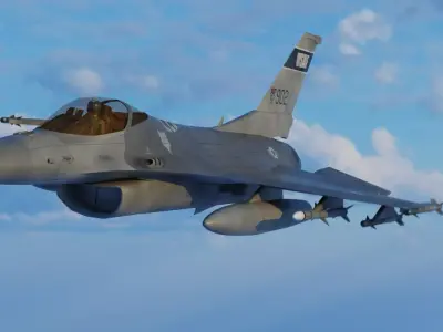 F-16 Jet Fighter Free 3D model