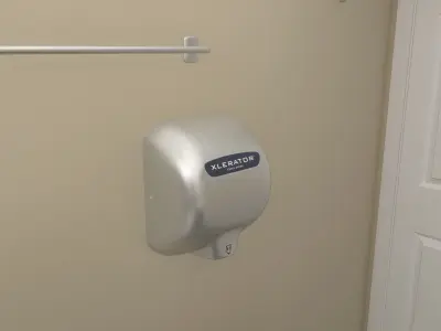 Xlerator Hand Dryer- Stainless Steel 3D model