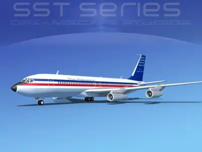 Boeing 707-320 SS Tour Americana 3D model