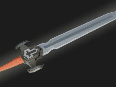 Darkness Sword Low-poly 3D model