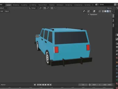 Jeep Suv Concept Free low-poly 3D model