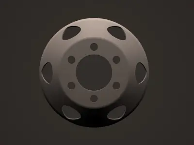 Disc wheel truck 3D print model