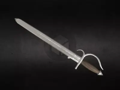 Genoese naval boarding sword Free low-poly 3D model