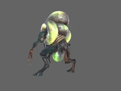 Alien Sapper Low-poly 3D model