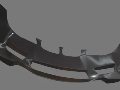 Front Bumper Car Low-poly 3D model