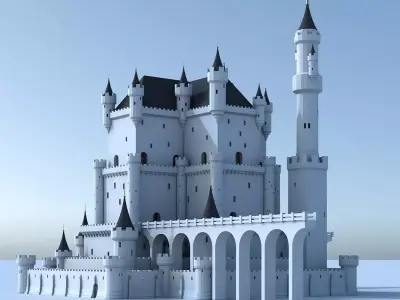 Fantasy Castle 005 3D model
