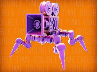 Robo-Tank 3D Print model movie camera 3D print model