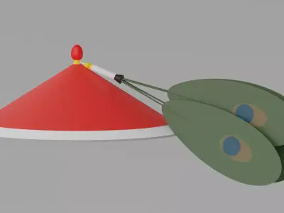 Chinese Qing Dynasty Official Hat 3D model