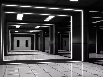 Sci Fi Corridor 3D model 179