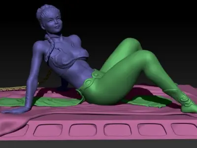 Slave Princess Leia 3D print model