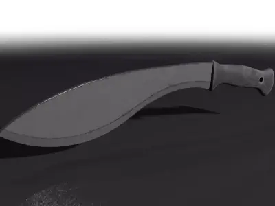 Machete knife Free low-poly 3D model