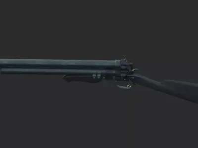 Doomsday wasteland style weapon shotgun 3D model