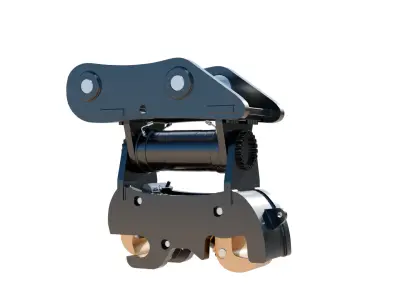 Rockland Excavator Attachment HKR - T Tilting Coupler - 3D MODEL Low-poly 3D model