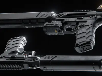 Pistol Concept 3D model