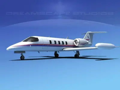 Gates Bombardier Learjet 35 V08 3D model