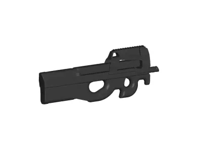 FN P90 RIFLE 3D model
