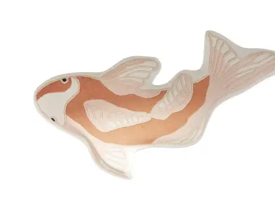 Koi rug 97x130 cm 3D model