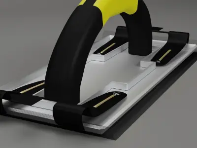 Realistic Sanding Block Low-poly 3D model