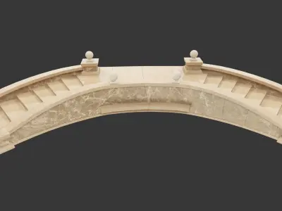 Palace Marble Staircase 3D model