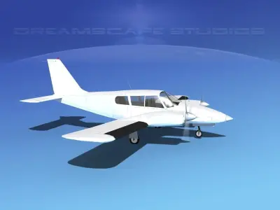 Piper PA-34 Seneca V12 3D model