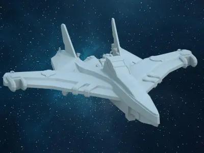 Spaceships - Future Team 3D model